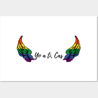 yo a ti Cas  rainbow wings Posters and Art